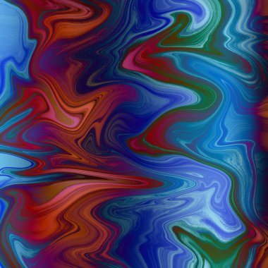 Yağlı boya çizgileri olan sıvı soyut arkaplan