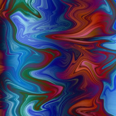 Yağlı boya çizgileri olan sıvı soyut arkaplan