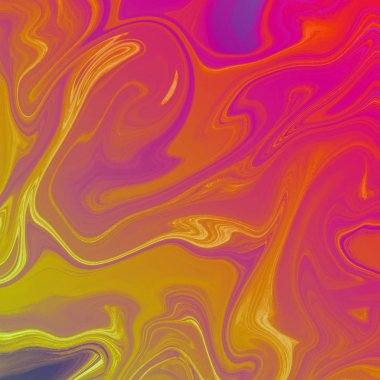 Yağlı boya çizgileri olan sıvı soyut arkaplan