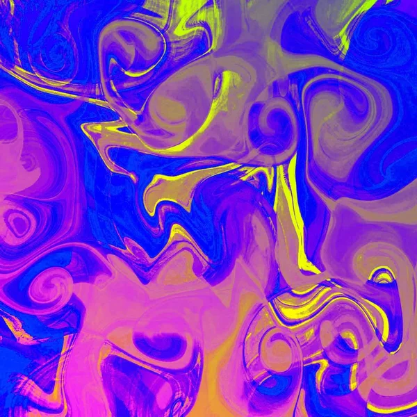 Liquid abstract background with oil painting streaks — Stock Photo, Image