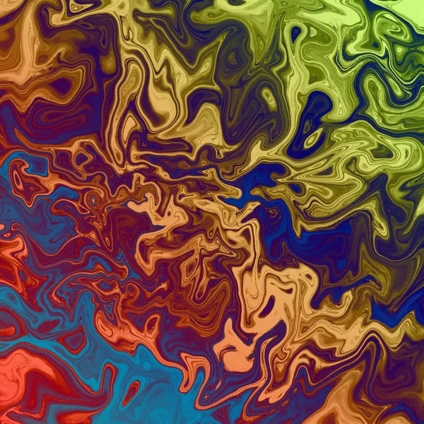 Liquid abstract background with oil painting streaks — Stock Photo, Image