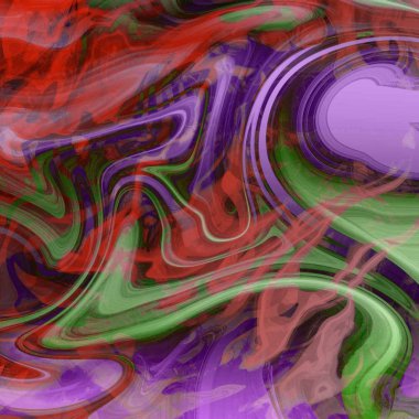 Yağlı boya çizgileri olan sıvı soyut arkaplan