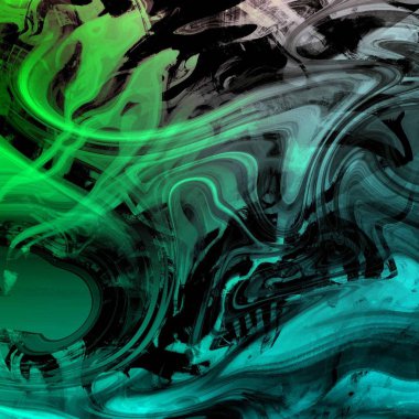 Yağlı boya çizgileri olan sıvı soyut arkaplan