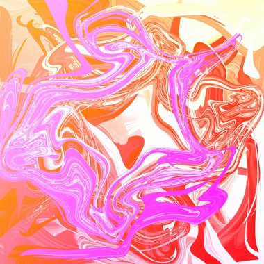 Yağlı boya çizgileri olan sıvı soyut arkaplan