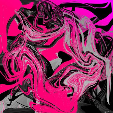 Yağlı boya çizgileri olan sıvı soyut arkaplan