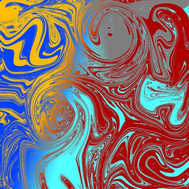 Yağlı boya çizgileri olan sıvı soyut arkaplan