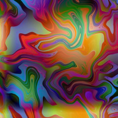 Yağlı boya çizgileri olan sıvı soyut arkaplan