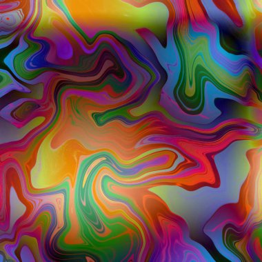 Yağlı boya çizgileri olan sıvı soyut arkaplan