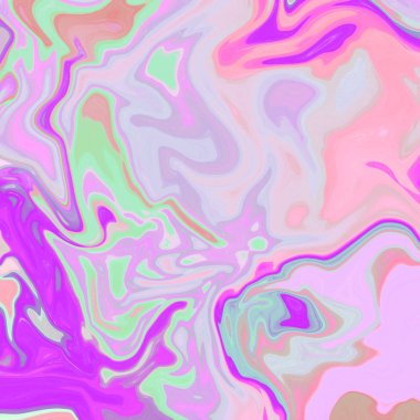 Yağlı boya çizgileri olan sıvı soyut arkaplan