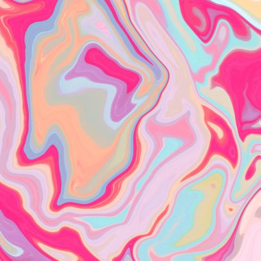 Yağlı boya çizgileri olan sıvı soyut arkaplan