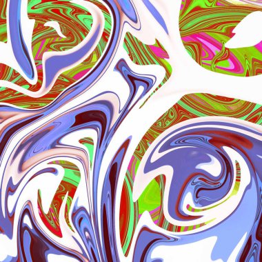 Yağlı boya çizgileri olan sıvı soyut arkaplan