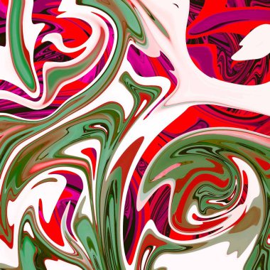 Yağlı boya çizgileri olan sıvı soyut arkaplan