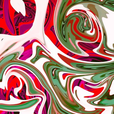 Yağlı boya çizgileri olan sıvı soyut arkaplan