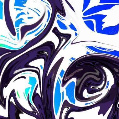 Yağlı boya çizgileri olan sıvı soyut arkaplan