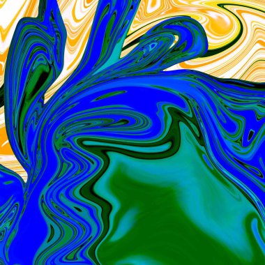 Yağlı boya çizgileri olan sıvı soyut arkaplan