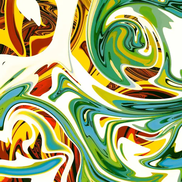 Fondo abstracto líquido con rayas de pintura al óleo —  Fotos de Stock
