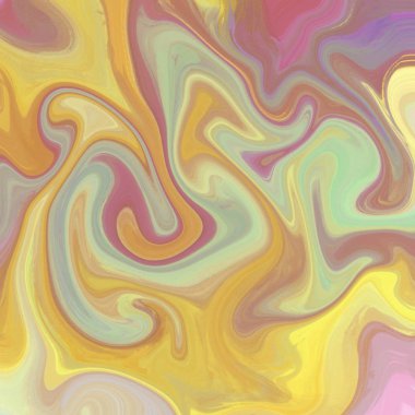 Yağlı boya çizgileri olan sıvı soyut arkaplan