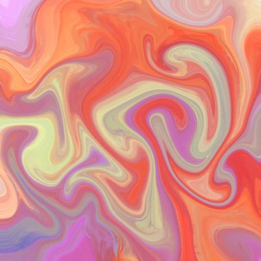 Yağlı boya çizgileri olan sıvı soyut arkaplan