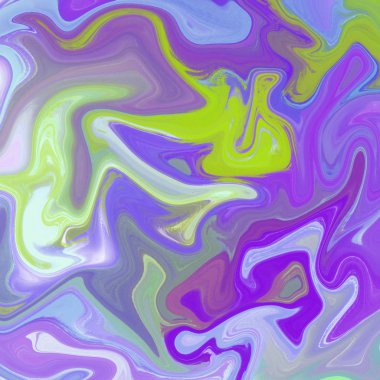 Yağlı boya çizgileri olan sıvı soyut arkaplan