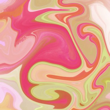 Yağlı boya çizgileri olan sıvı soyut arkaplan