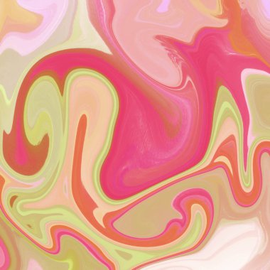 Yağlı boya çizgileri olan sıvı soyut arkaplan