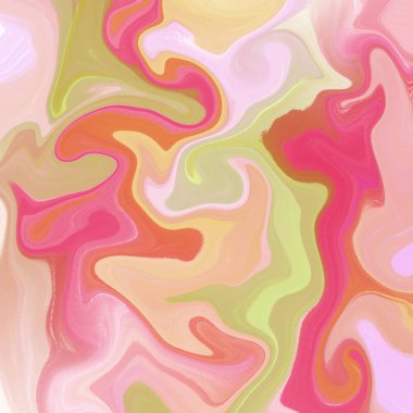 Yağlı boya çizgileri olan sıvı soyut arkaplan