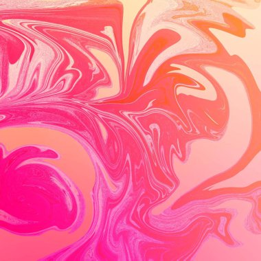 Yağlı boya çizgileri olan sıvı soyut arkaplan