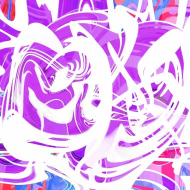 Yağlı boya çizgileri olan sıvı soyut arkaplan