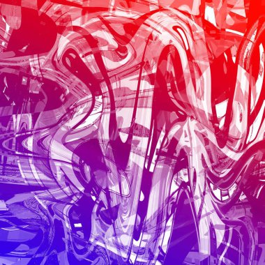 Yağlı boya çizgileri olan sıvı soyut arkaplan