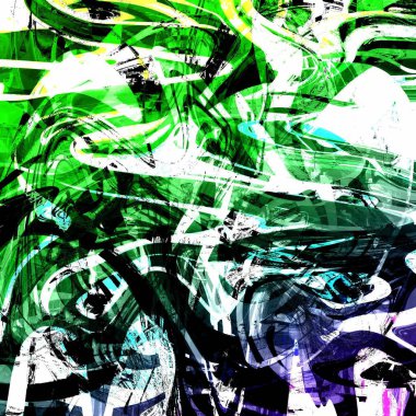 Yağlı boya çizgileri olan sıvı soyut arkaplan