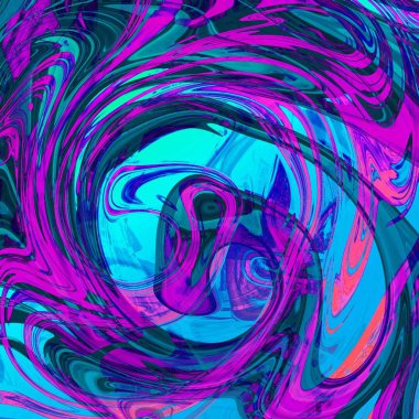 Yağlı boya çizgileri olan sıvı soyut arkaplan