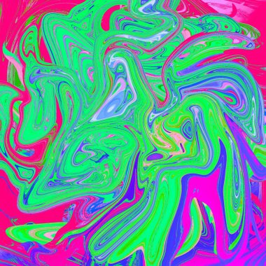 Yağlı boya çizgileri olan sıvı soyut arkaplan