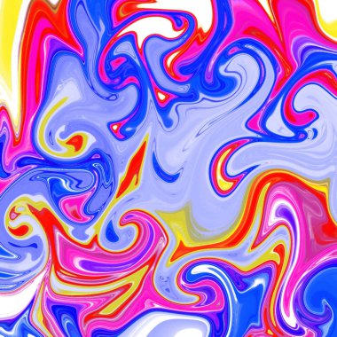 Yağlı boya çizgileri olan sıvı soyut arkaplan