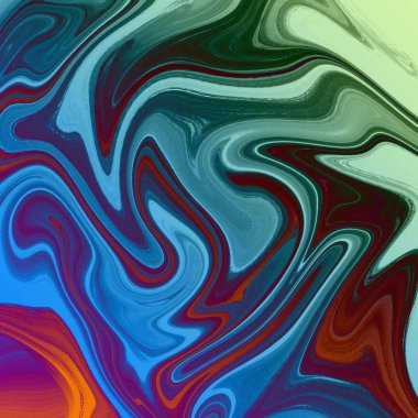 Yağlı boya çizgileri olan sıvı soyut arkaplan