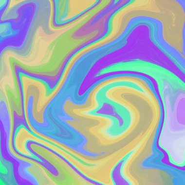 Yağlı boya çizgileri olan sıvı soyut arkaplan