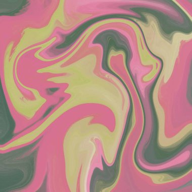 Yağlı boya çizgileri olan sıvı soyut arkaplan