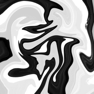 Yağlı boya çizgileri olan sıvı soyut arkaplan