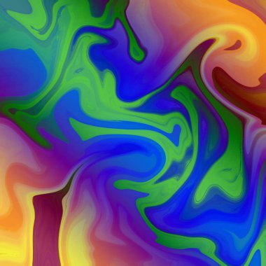 Yağlı boya çizgileri olan sıvı soyut arkaplan