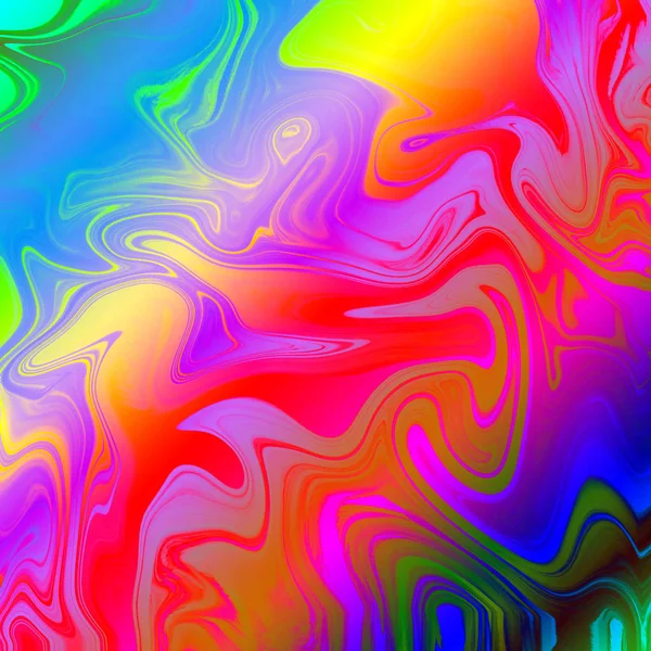 Liquid abstract background with oil painting streaks — Stock Photo, Image