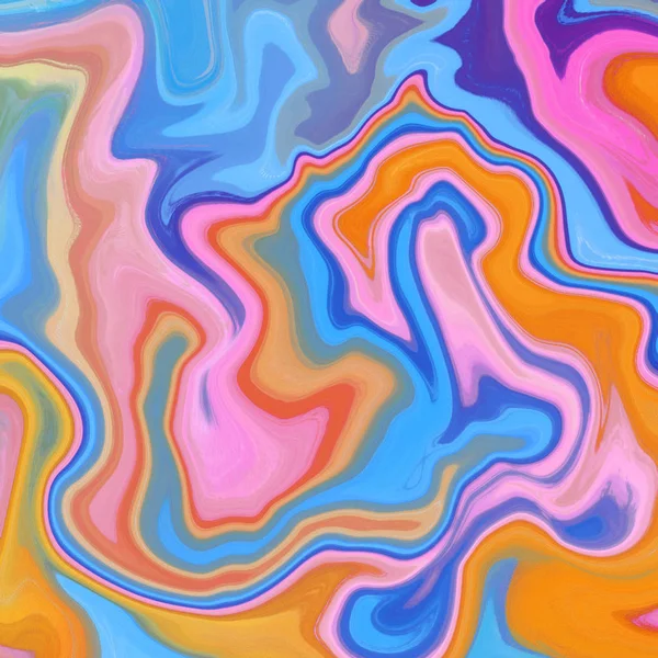 Liquid abstract background with oil painting streaks — Stock Photo, Image