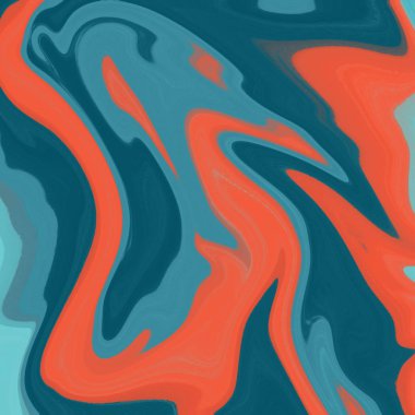 Yağlı boya çizgileri olan sıvı soyut arkaplan