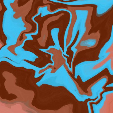 Yağlı boya çizgileri olan sıvı soyut arkaplan