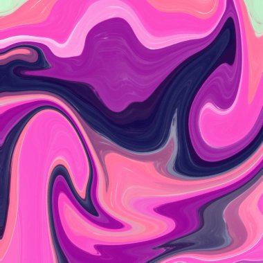 Yağlı boya çizgileri olan sıvı soyut arkaplan