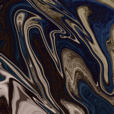 Yağlı boya çizgileri olan sıvı soyut arkaplan