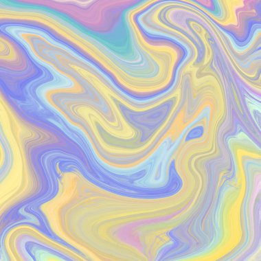 Yağlı boya çizgileri olan sıvı soyut arkaplan