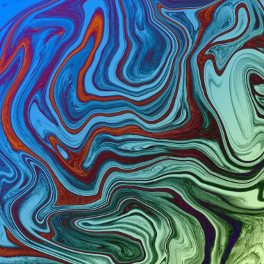 Yağlı boya çizgileri olan sıvı soyut arkaplan