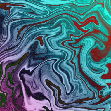 Yağlı boya çizgileri olan sıvı soyut arkaplan