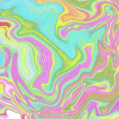 Yağlı boya çizgileri olan sıvı soyut arkaplan