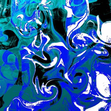 Yağlı boya çizgileri olan sıvı soyut arkaplan