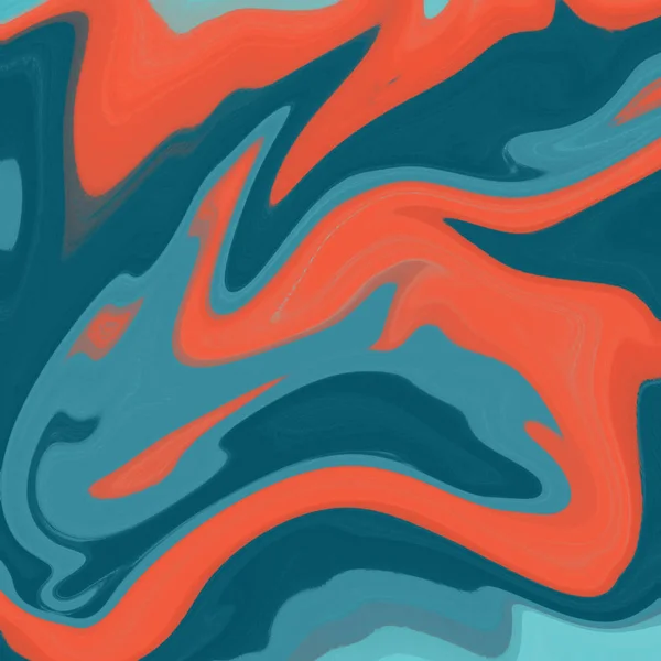 Yağlı boya çizgileri olan sıvı soyut arkaplan